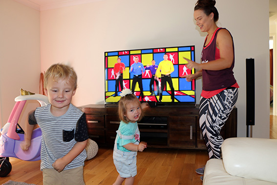 Getting your daily exercise with a toddler or two in tow Getting your daily exercise with a toddler or two in tow