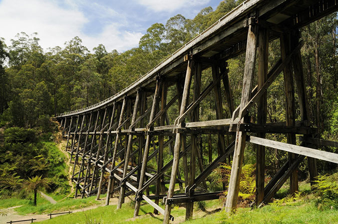 Images courtesy of Visit Victoria Image of the Trestle Bridge at Noojee