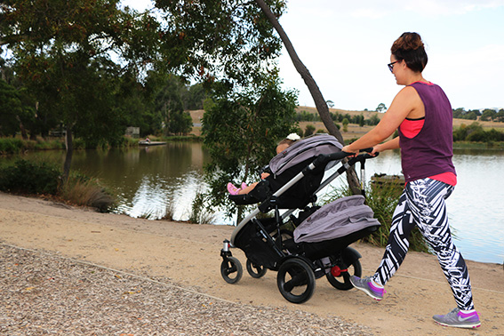 Getting your daily exercise with a toddler or two in tow
