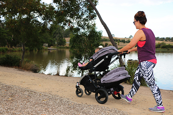Getting your daily exercise with a toddler or two in tow Getting your daily exercise with a toddler or two in tow