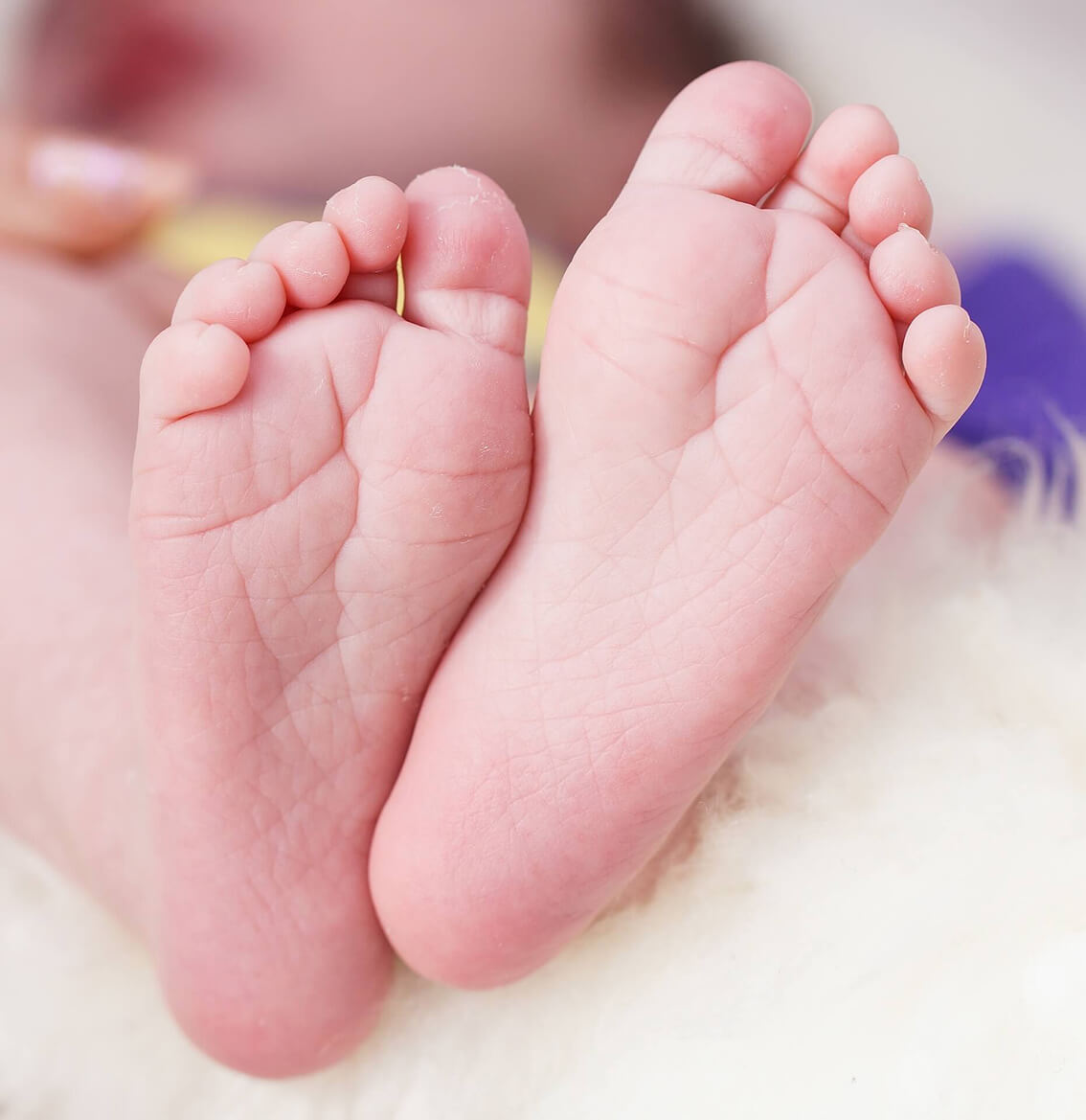 A pair of infant feet